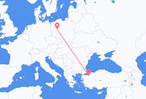 Fly fra Bursa til Poznań