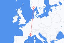 Flights from Marseille to Kristiansand