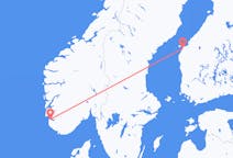 Vols de Stavanger, Norvège pour Vaasa, Finlande