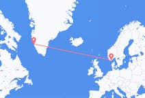 Flights from Nuuk to Kristiansand