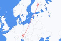 เที่ยวบิน จาก คลาเกนฟูร์ท, ออสเตรีย ไปยัง โกเปียว, ฟินแลนด์