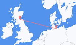 Flyg från Edinburgh, Skottland till Lübeck, Tyskland