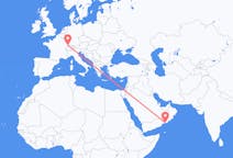 Vuelos de Salalah, Omán a Basilea, Suiza