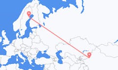 出发地 中国阿克苏市目的地 瑞典斯凯莱夫特奥的航班