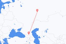 Fly fra Nizjnekamsk til Vladikavkaz