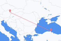 Flyreiser fra Sinop, Tyrkia, Tyrkia til Vienna, Østerrike