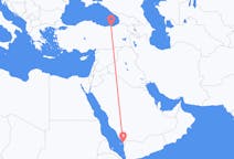 Flights from Jizan, Saudi Arabia to Trabzon, Turkey