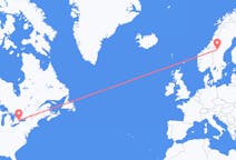 Flyg från Toronto, Kanada till Östersund, Sverige