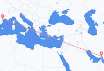 Flyreiser fra Bandar Abbas, Iran til Aspiran, Frankrike