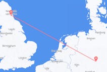 Flyreiser fra Kassel, Tyskland til Newcastle upon Tyne, England