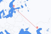 Flyg från Astrachan till Åbo