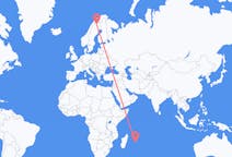 Flüge von Mauritius, Mauritius nach Kiruna, Schweden
