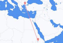 出发地 埃塞俄比亚出发地 貢德爾目的地 希腊亞歷山德魯波利斯的航班