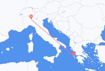 ギリシャのから ケファロニア島、イタリアのへ ミラノフライト