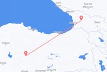 Flyreiser fra Kutaisi, Georgia til Kayseri, Tyrkia