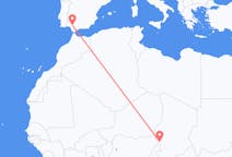 Flyreiser fra N Djamena, til Sevilla