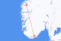 Flyreiser fra Sandane, Norge til Kristiansand, Norge