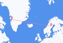 Flyreiser fra Lycksele, til Ilulissat