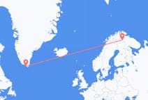 Flights from Nanortalik, Greenland to Ivalo, Finland