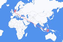 Flyg från Kupang, Indonesien till Düsseldorf, Tyskland