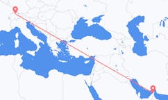 Flyreiser fra Ras al-Khaimah, De forente arabiske emirater til Zürich, Sveits