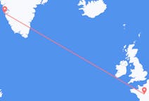 Flug frá Tours, Frakklandi til Nuuk, Grænlandi