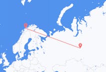 Vluchten van Nizjnevartovsk naar Tromsø