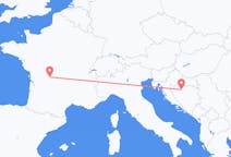 Flyrejser fra Banja Luka, Bosnien-Hercegovina til Limoges, Frankrig