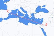 Vluchten van Al Jawf (regio), Saoedi-Arabië naar Zaragoza, Spanje