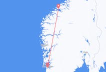 Fly fra Molde til Stavanger