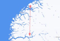 Flug frá Sogndal, Noregi til Molde, Noregi