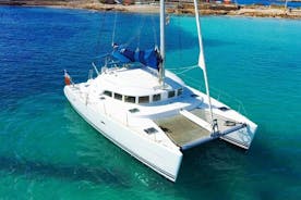Private Mykonos Catamaran Day Cruise with Meals & Water Toys