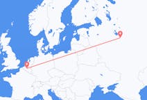 Fly fra Jaroslavl til Region Bruxelles
