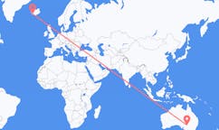 Flyrejser fra Broken Hill, Australien til Reykjavik, Island