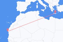 Flyreiser fra Nouâdhibou, Mauritania til Iraklio, Hellas