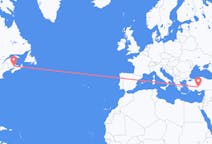 Flights from Moncton, Canada to Konya, Turkey