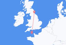 Flyreiser fra Durham, England til Guernsey, Guernsey