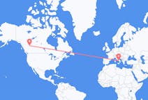Flights from Dawson Creek, Canada to Naples, Italy