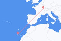 Flyreiser fra Dole, Frankrike til La Palma, Spania