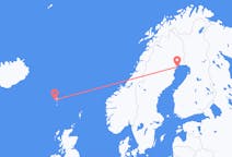 Vols de Luleå, Suède pour Sørvágur, îles Féroé
