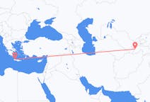 Flyrejser fra Dusjanbe, Tadsjikistan til Chania, Grækenland