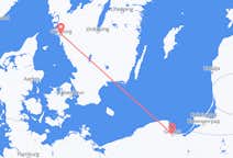 Loty z Göteborg, Szwecja do Gdańska, Polska