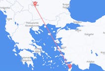 Vluchten van Rhodos, Griekenland naar Sofia, Bulgarije
