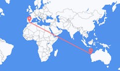 Flyg från Exmouth, Australien till Malaga, Spanien