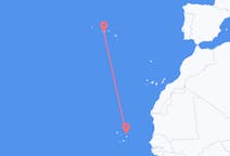 Flyrejser fra Sal, Kap Verde til Pico Ø, Portugal