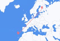 Vluchten van Kuopio naar Funchal