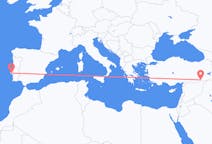Loty z Mardin, Turcja z Lizbona, Portugalia