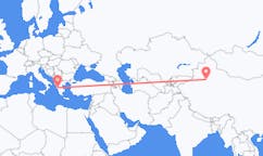 Flyreiser fra Korla, Kina til Preveza, Hellas