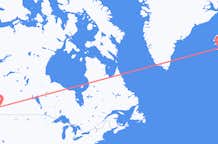 Vluchten van Calgary, Canada naar Reykjavík, IJsland