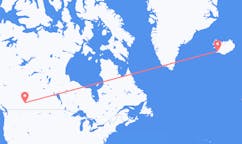 Flyreiser fra Calgary, Canada til Reykjavík, Island